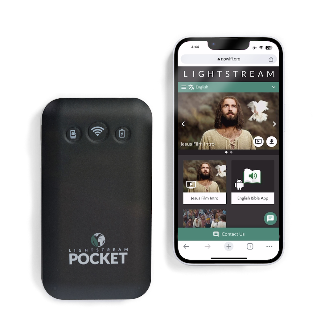 A Lightstream broadcasts the Jesus Film discretely to mobile phones 